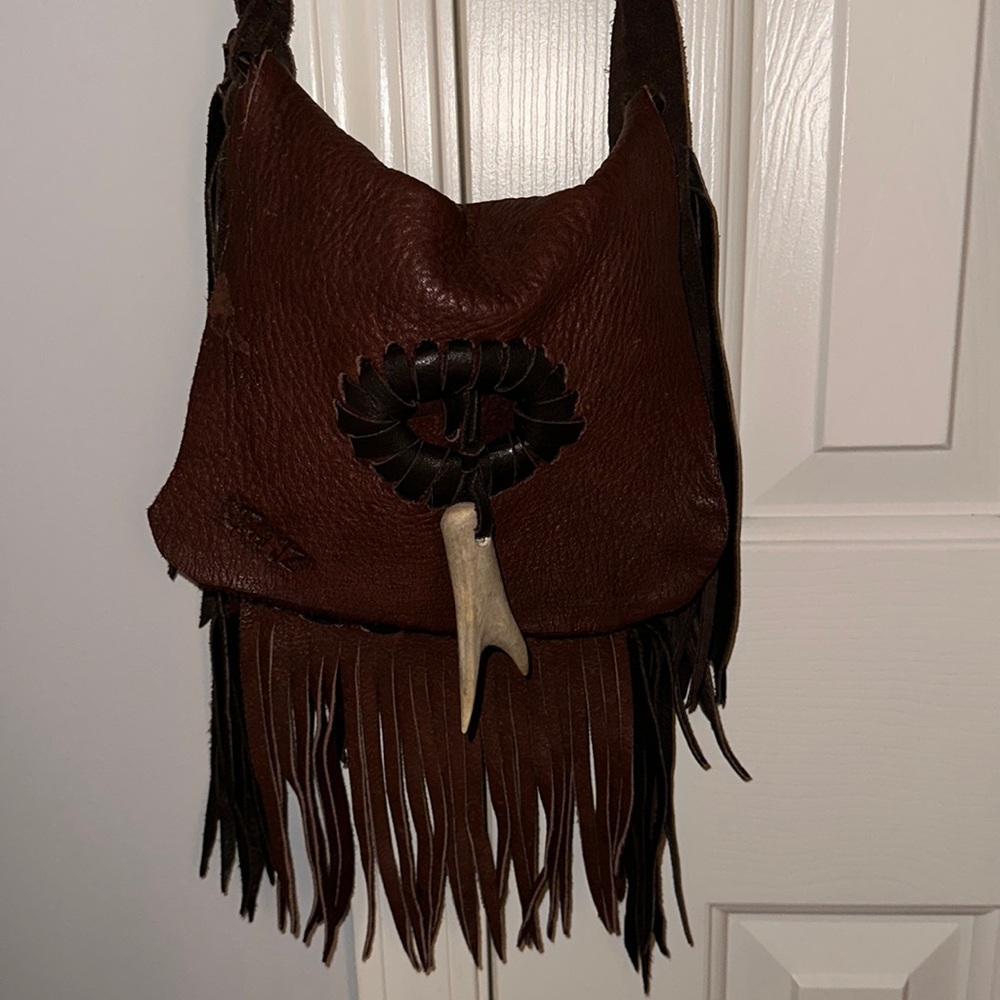 Brown crossbody purse
